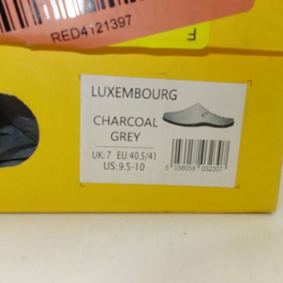 NEW Strive Luxembourg Men's Supportive Slipper Charcoal Grey Men's 9.5-10 - Picture 4 of 9